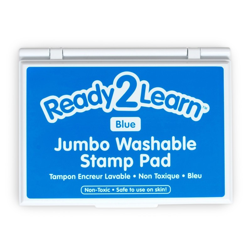 READY 2 LEARN™ Jumbo Washable Stamp Pad - Blue - 6.2"L x 4.1"W