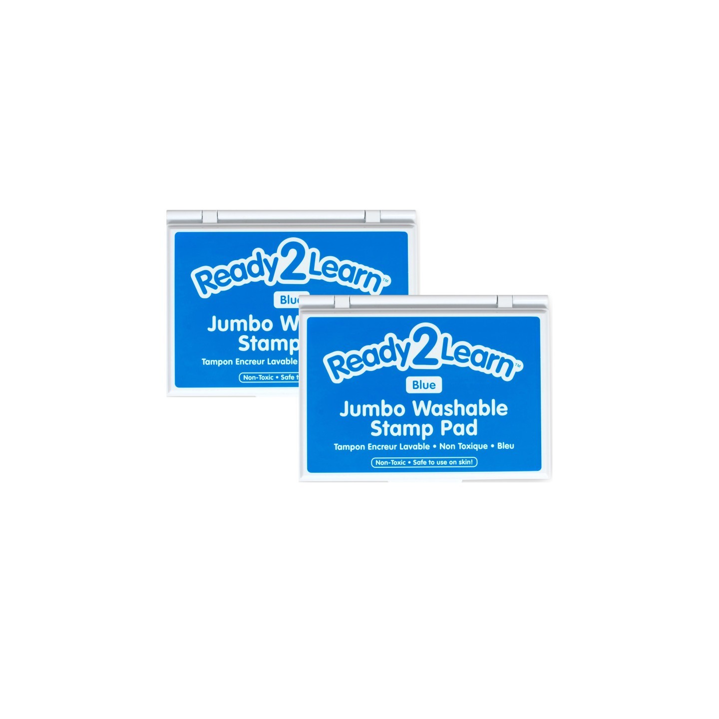 READY 2 LEARN™ Jumbo Washable Stamp Pad - Blue - 6.2"L x 4.1"W - Pack of 2