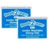 READY 2 LEARN™ Jumbo Washable Stamp Pad - Blue - 6.2"L x 4.1"W - Pack of 2