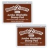 READY 2 LEARN™ Jumbo Washable Stamp Pad - Brown - 6.2"L x 4.1"W - Pack of 2