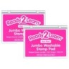 READY 2 LEARN™ Jumbo Washable Stamp Pad - Hot Pink - 6.2"L x 4.1"W - Pack of 2