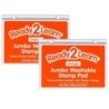 READY 2 LEARN™ Jumbo Washable Stamp Pad - Orange - 6.2"L x 4.1"W - Pack of 2