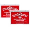 READY 2 LEARN™ Jumbo Washable Stamp Pad - Red - 6.2"L x 4.1"W - Pack of 2