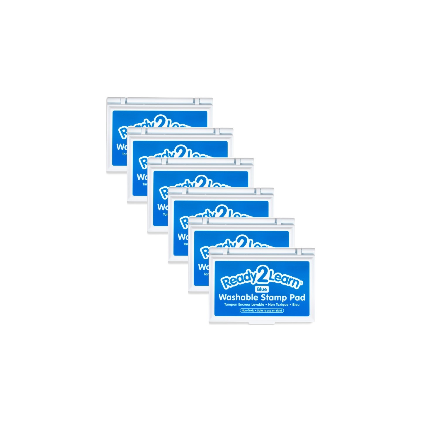 READY 2 LEARN™ Washable Stamp Pad - Blue - Pack of 6