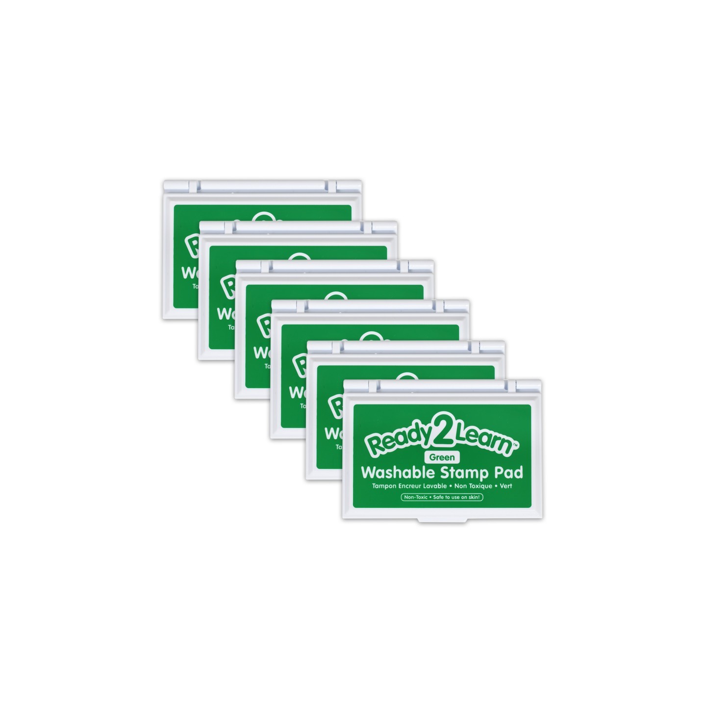 READY 2 LEARN™ Washable Stamp Pad - Green - Pack of 6