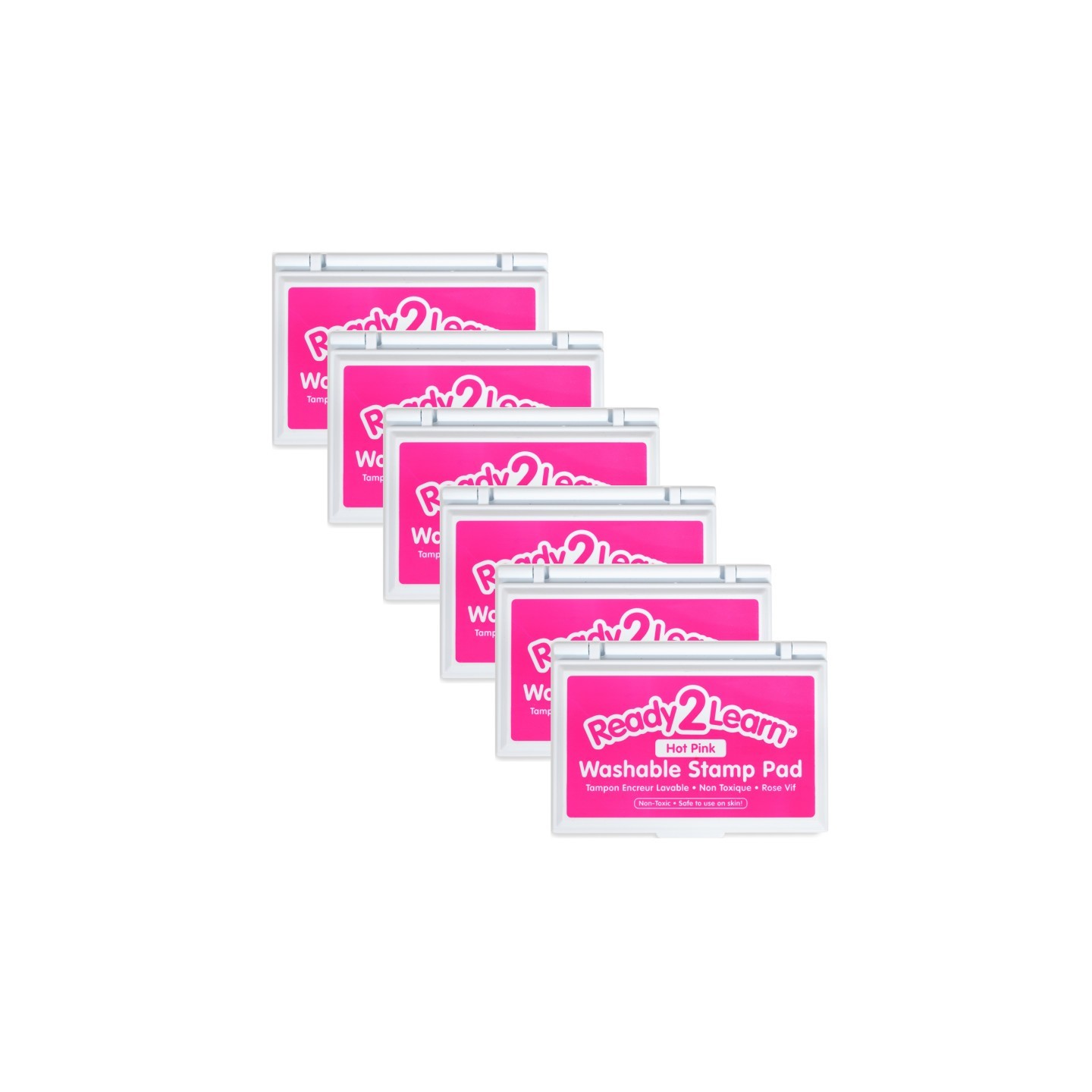 READY 2 LEARN™ Washable Stamp Pad - Hot Pink - Pack of 6