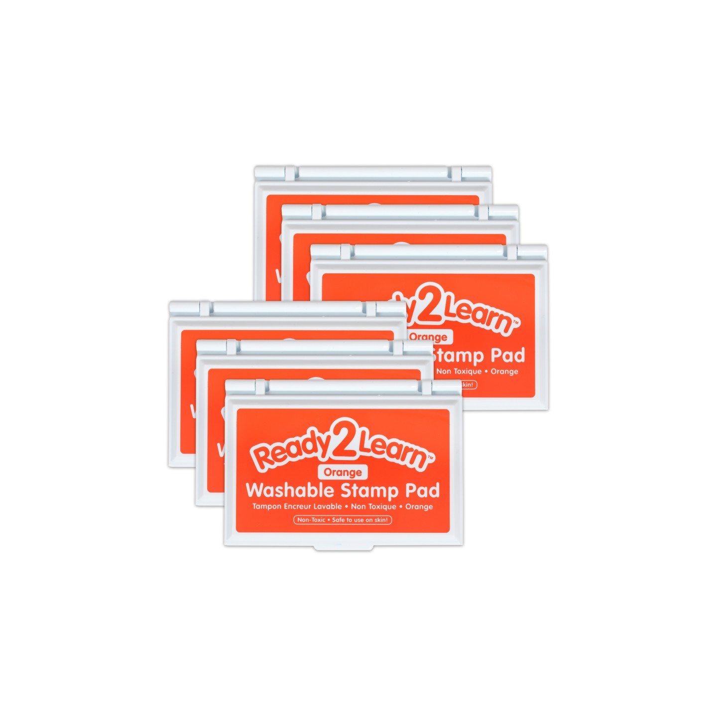 READY 2 LEARN™ Washable Stamp Pad - Orange - Pack of 6