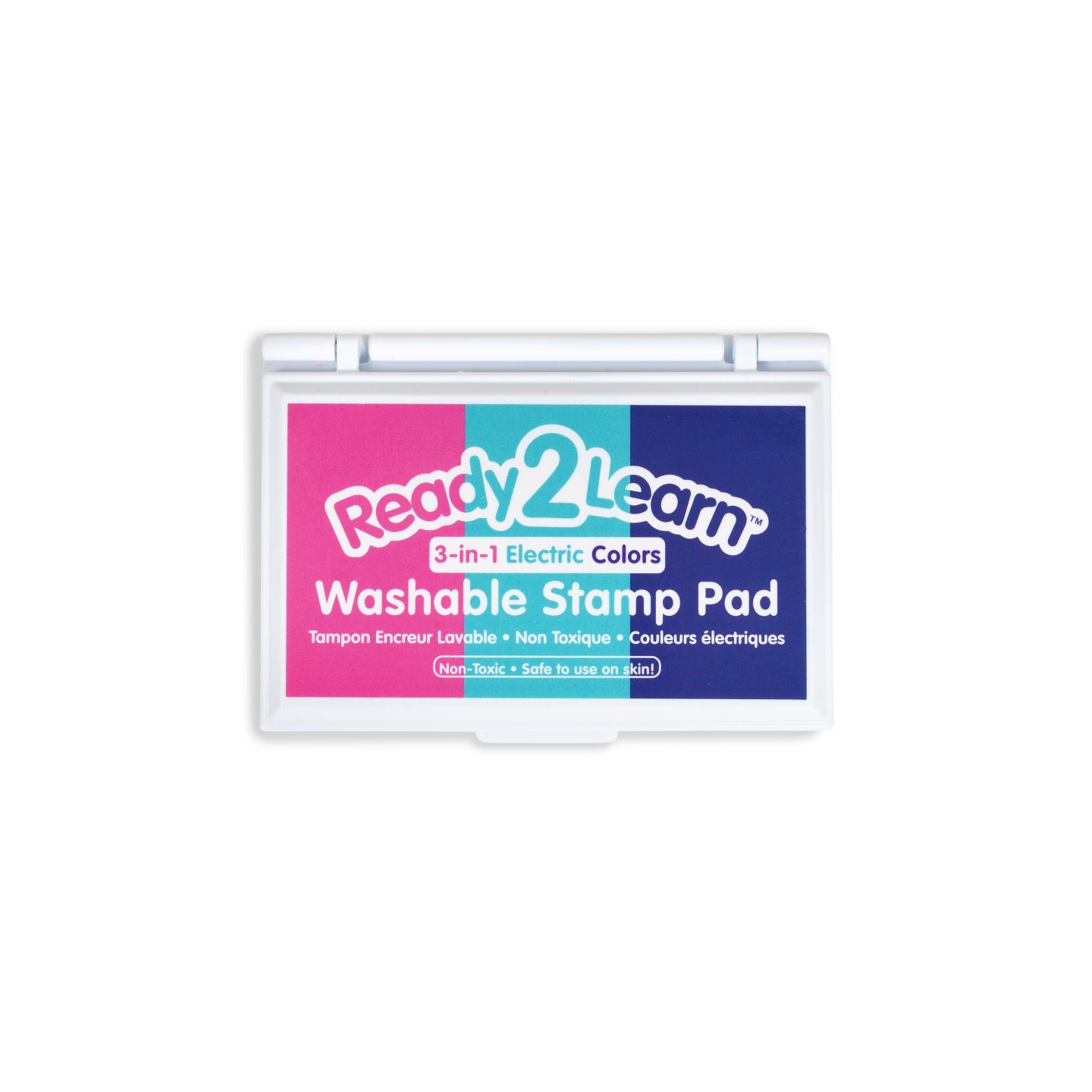 READY 2 LEARN™ Washable Stamp Pad 3-in-1 - Electric - Pink, Purple & Turquoise