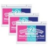 READY 2 LEARN™ Washable Stamp Pad 3-in-1 - Electric - Pink, Purple & Turquoise - Pack of 3