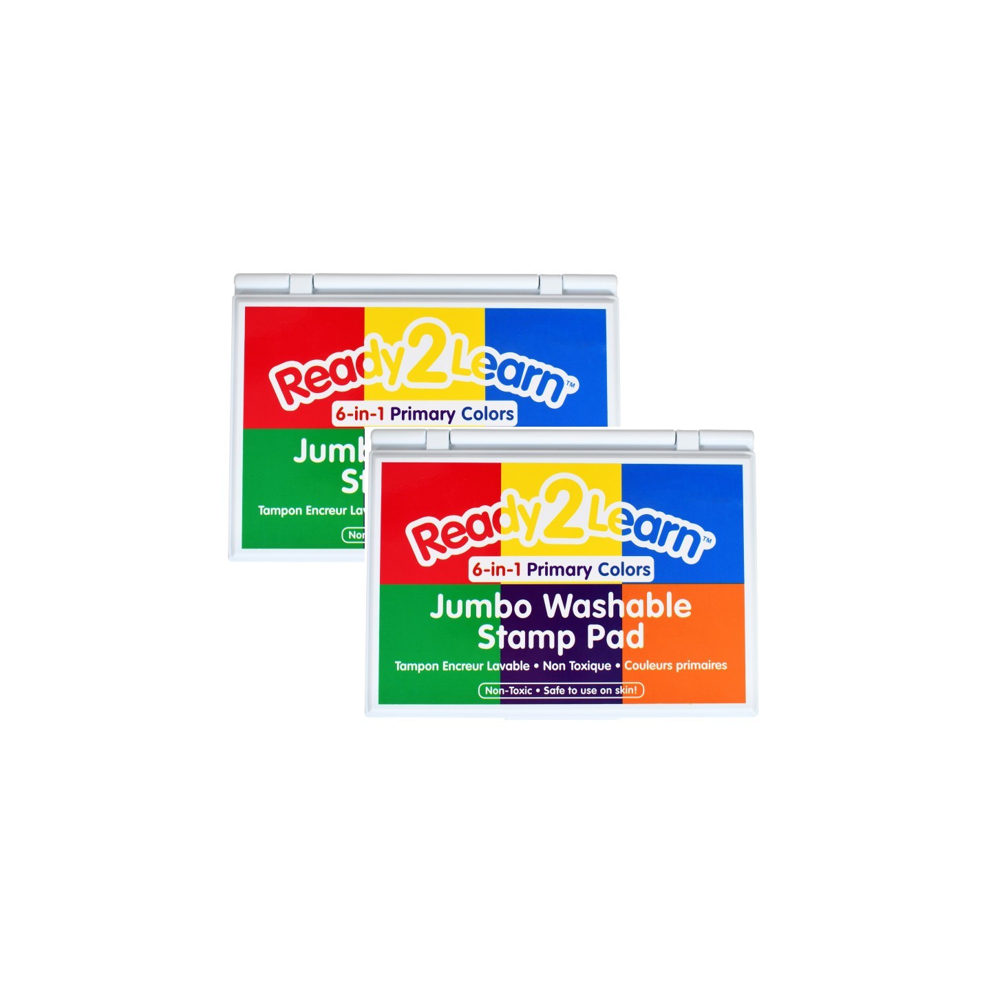 READY 2 LEARN™ Jumbo Washable Stamp Pad - 6-in-1 - Pack of 2