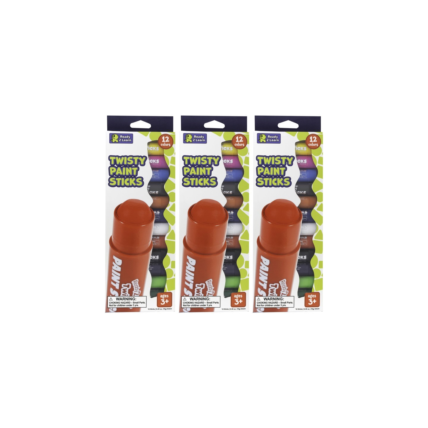READY 2 LEARN™ Twisty Paint Sticks, 12 Per Pack, 3 Packs