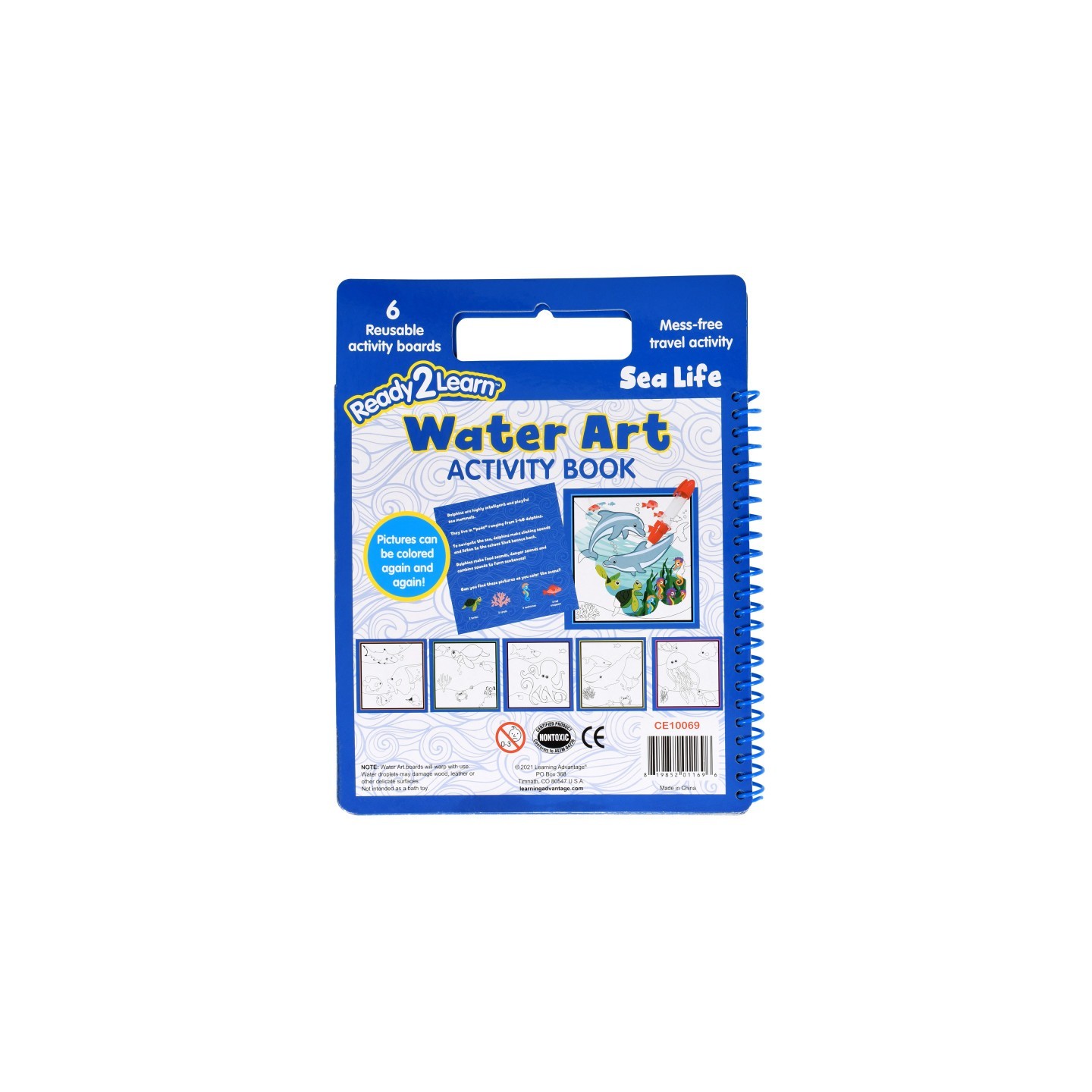 READY 2 LEARN™ Water Art Activity Book - Sea Life