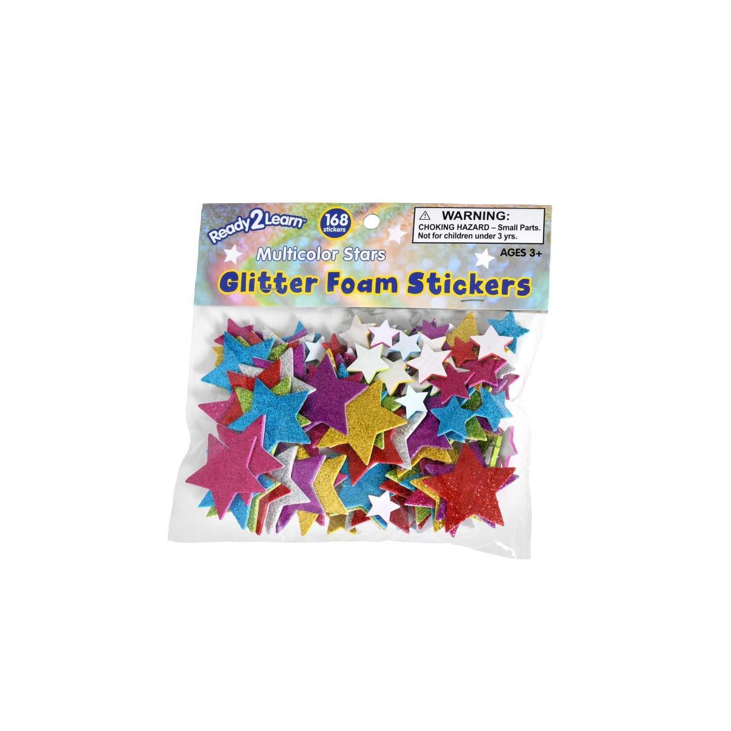 READY 2 LEARN™ Glitter Foam Stickers - Stars - Multicolor