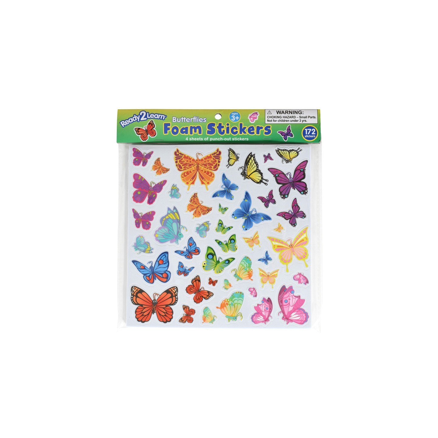 READY 2 LEARN™ Foam Stickers - Butterflies - Pack of 172