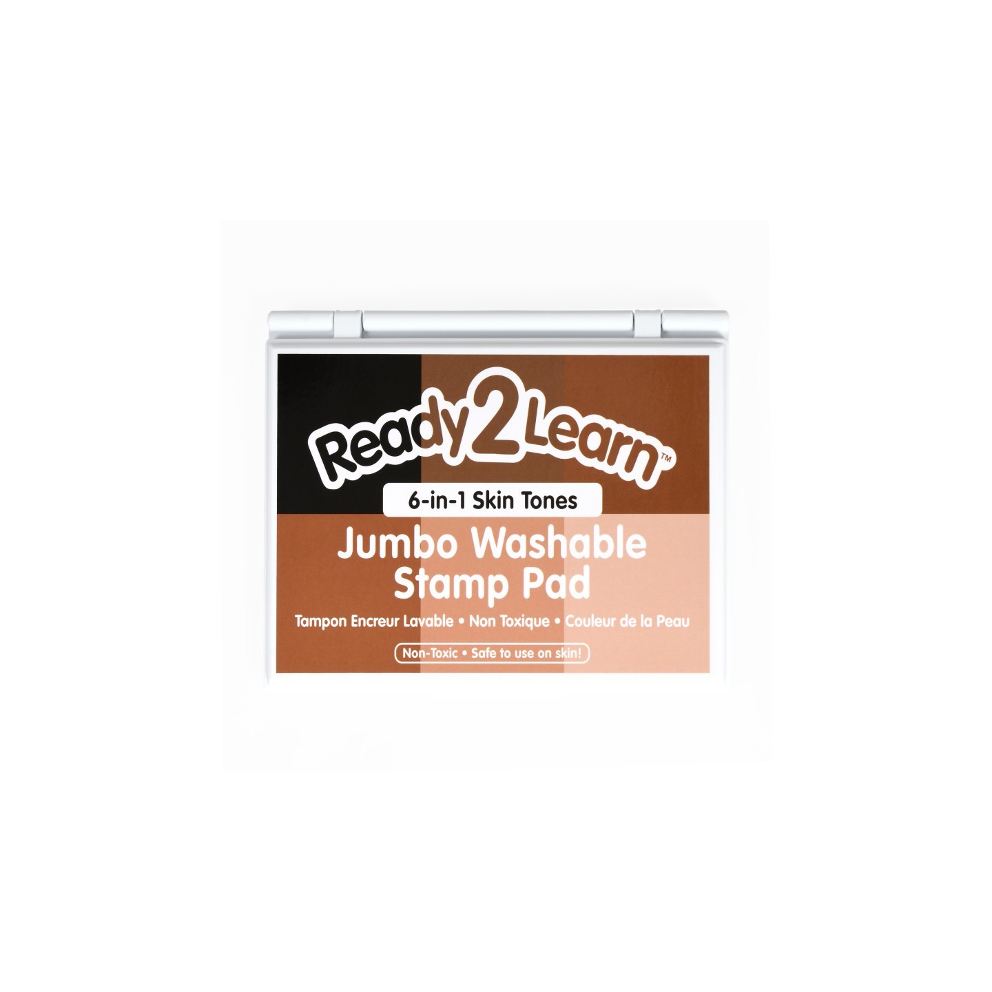 READY 2 LEARN™ Jumbo Washable Stamp Pad - 6-in-1 - Skin Tones