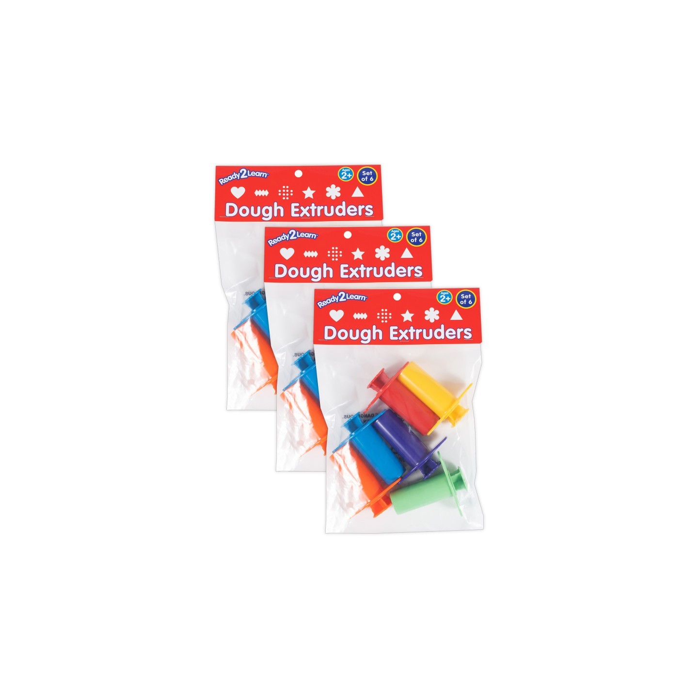 READY 2 LEARN™ Dough Extruders, 6 Per Set, 3 Sets