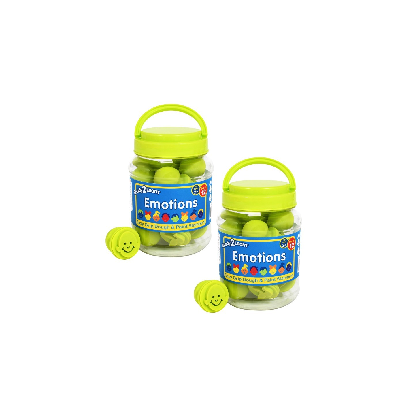 READY 2 LEARN™ Easy Grip Stampers - Emotions - 12 Per Set - 2 Sets