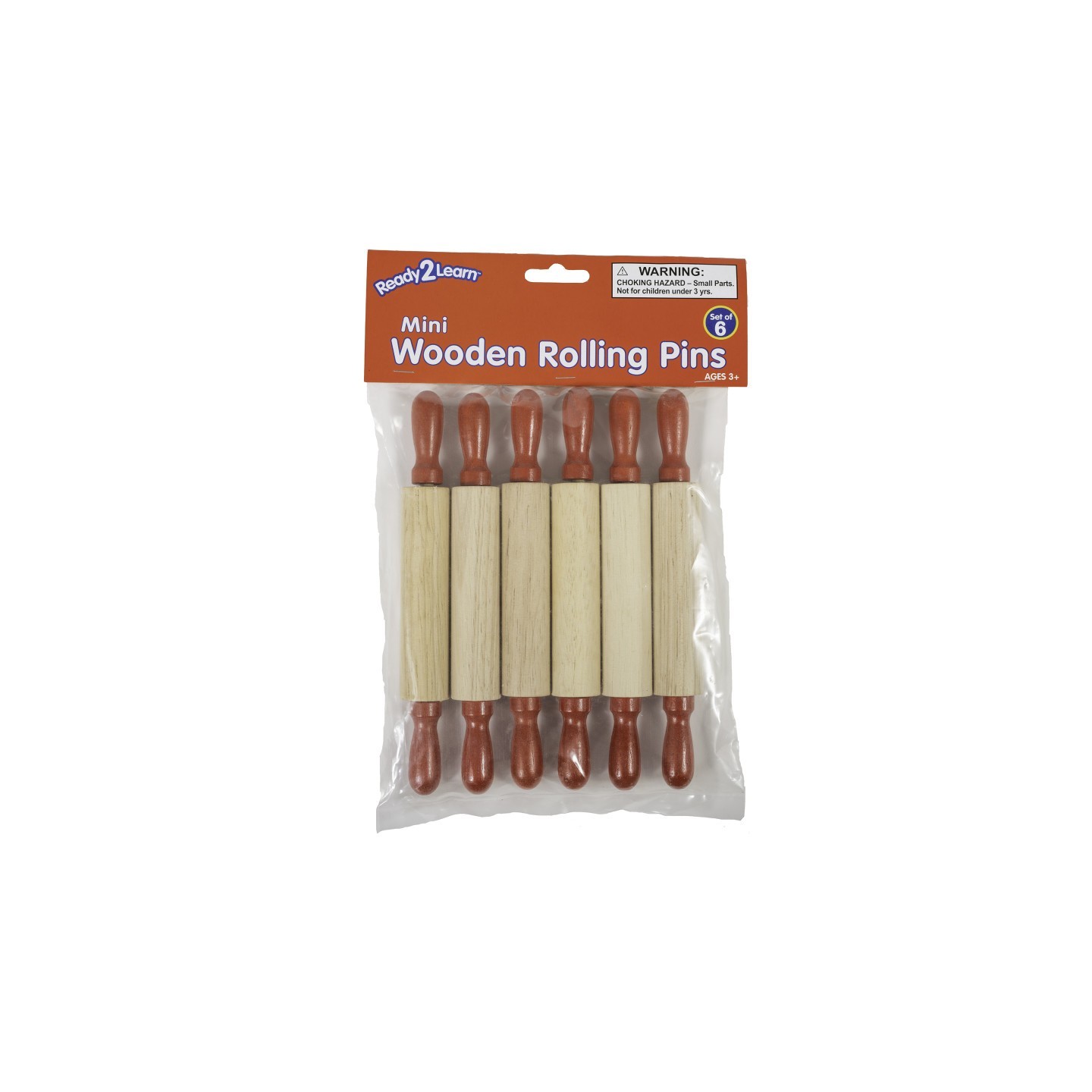 READY 2 LEARN™ Mini Wooden Rolling Pins - Set of 6