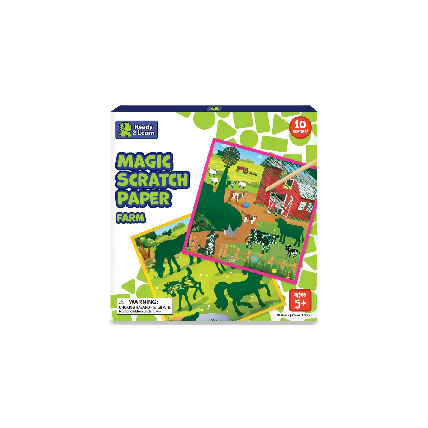 READY 2 LEARN™ Magic Scratch Paper, Farm