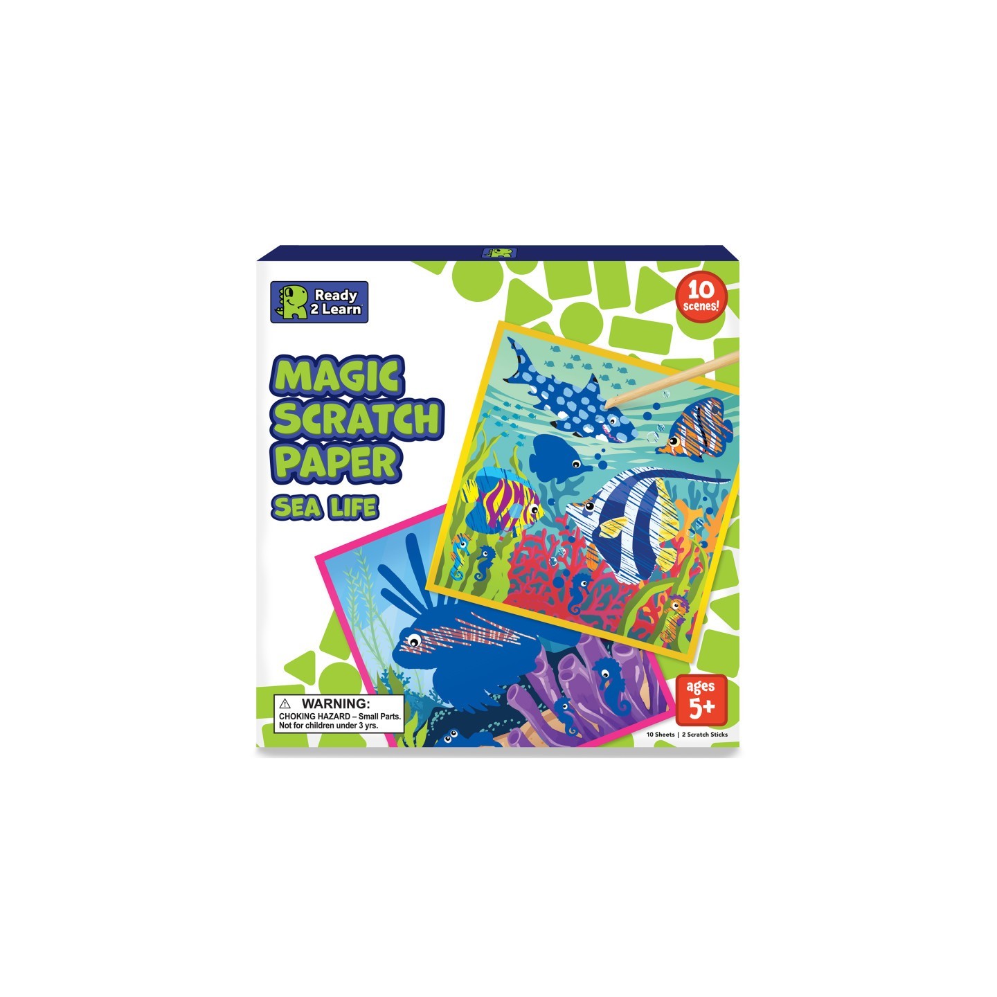 READY 2 LEARN™ Magic Scratch Paper, Sea-Life