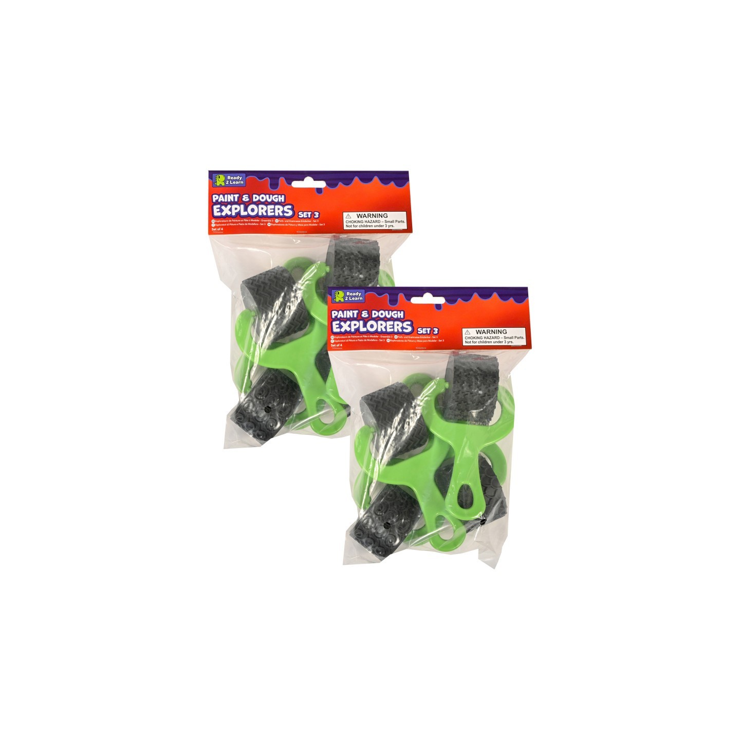 READY 2 LEARN™ Paint & Dough Explorers, Set #3, 4 Per Set, 2 Sets