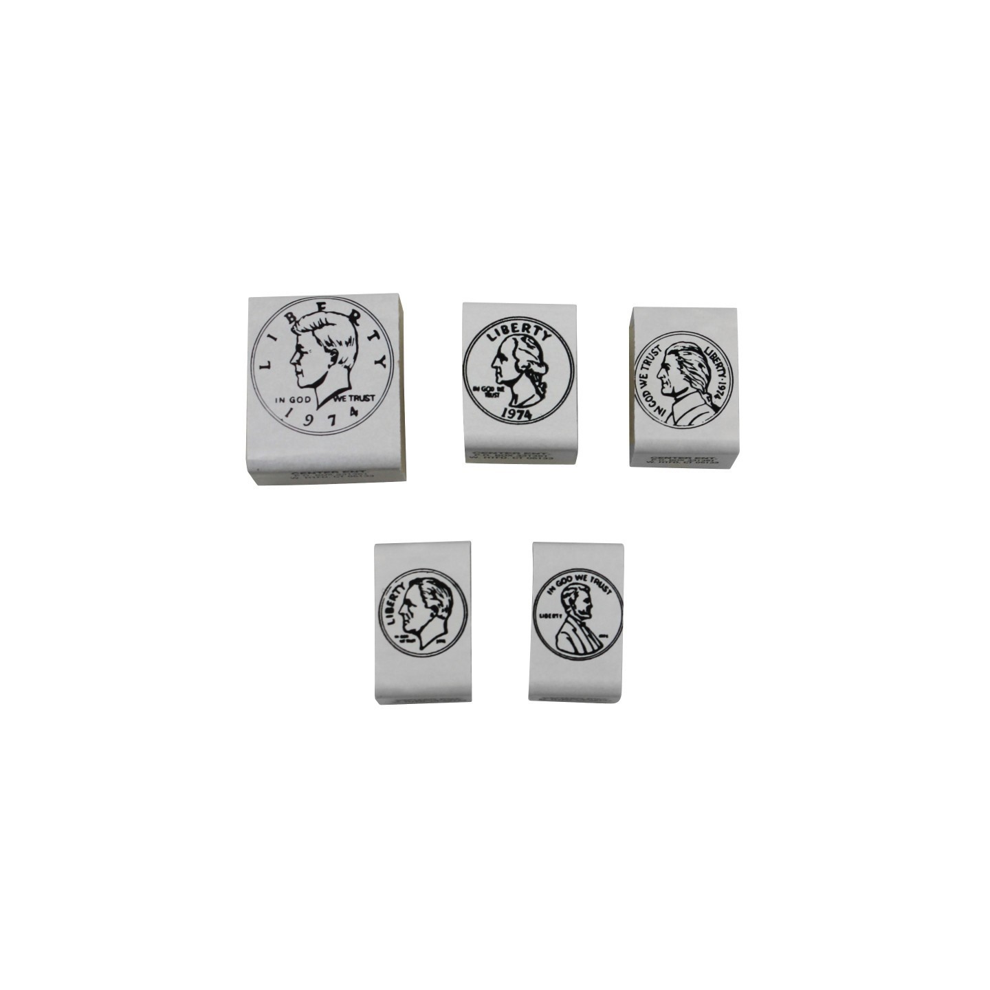 READY 2 LEARN™ Coin Stamps - Heads - Set of 5