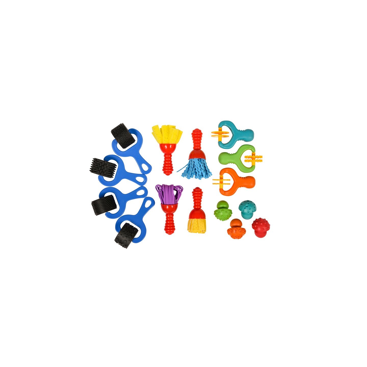 READY 2 LEARN™ Squish 'N' Roll Paint & Dough Tools, Set of 15