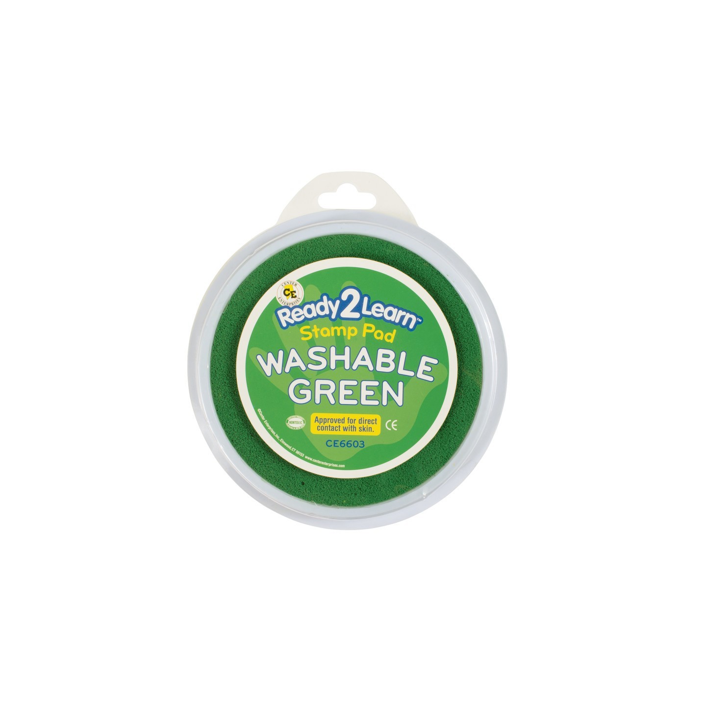 READY 2 LEARN™ Jumbo Circular Washable Stamp Pad - Green - 5.75" dia.