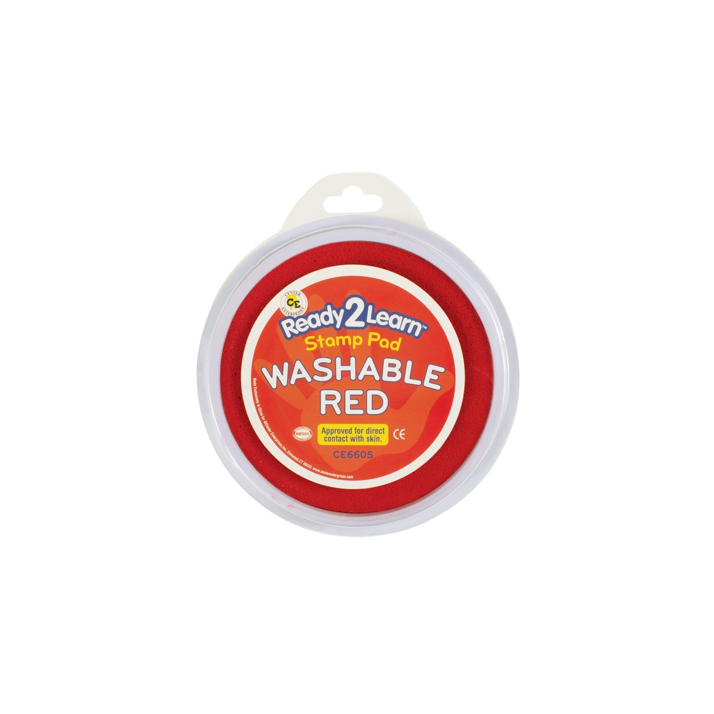 READY 2 LEARN™ Jumbo Circular Washable Stamp Pad - Red - 5.75" dia.