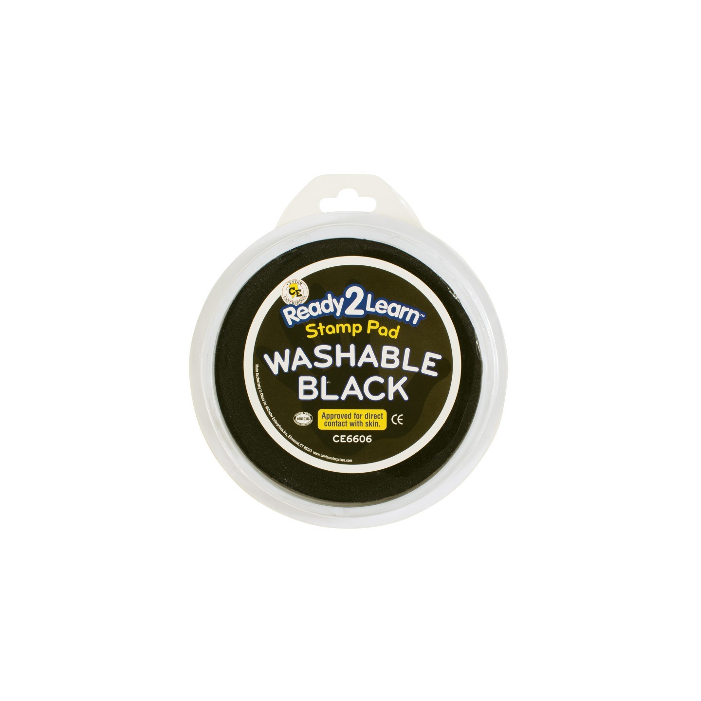 READY 2 LEARN™ Jumbo Circular Washable Stamp Pad - Black - 5.75" dia.