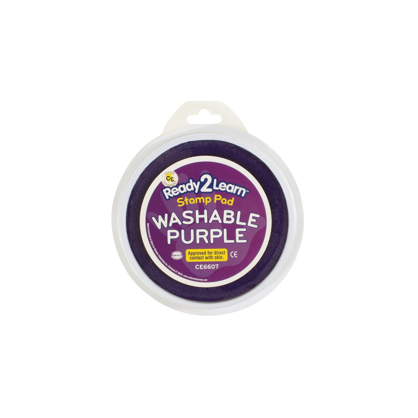 READY 2 LEARN™ Jumbo Circular Washable Stamp Pad - Purple - 5.75" dia.
