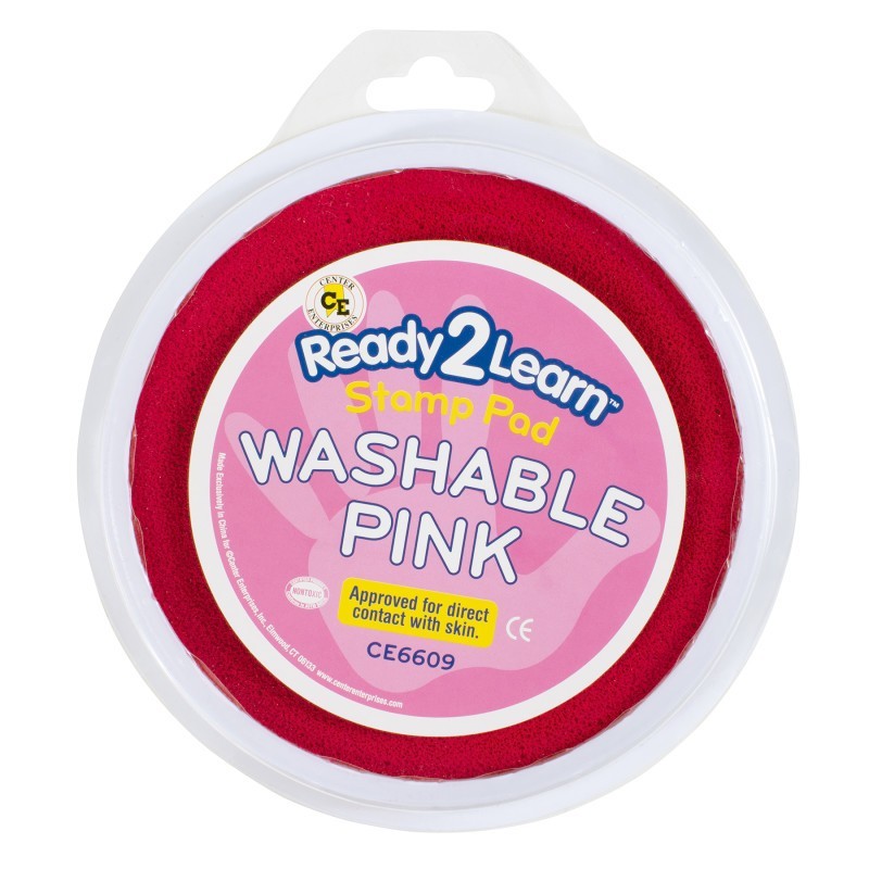 READY 2 LEARN™ Jumbo Circular Washable Stamp Pad - Pink - 5.75" dia.