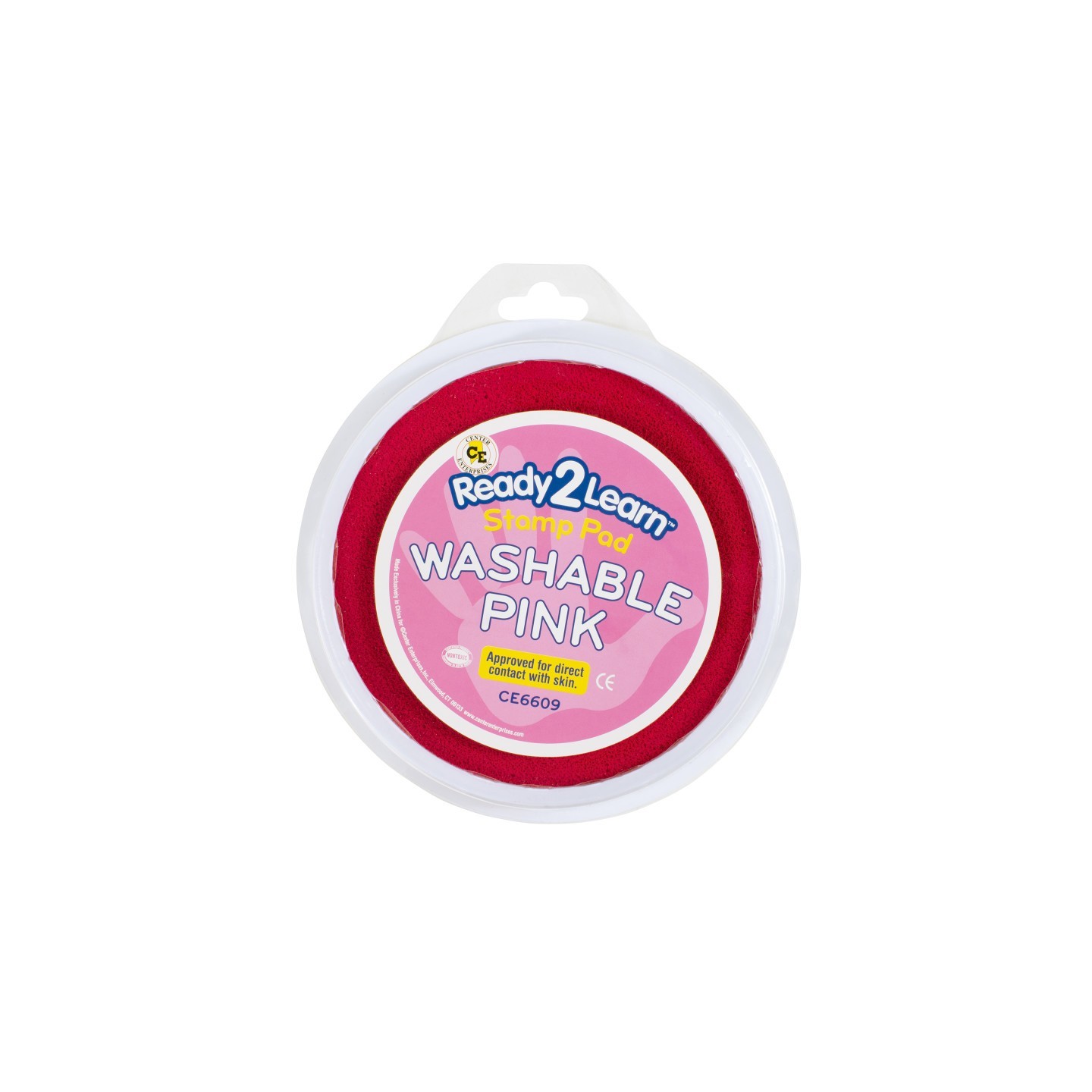 READY 2 LEARN™ Jumbo Circular Washable Stamp Pad - Pink - 5.75" dia.