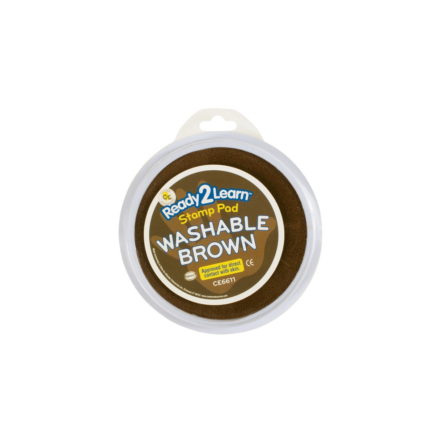 READY 2 LEARN™ Jumbo Circular Washable Stamp Pad - Brown - 5.75" dia.