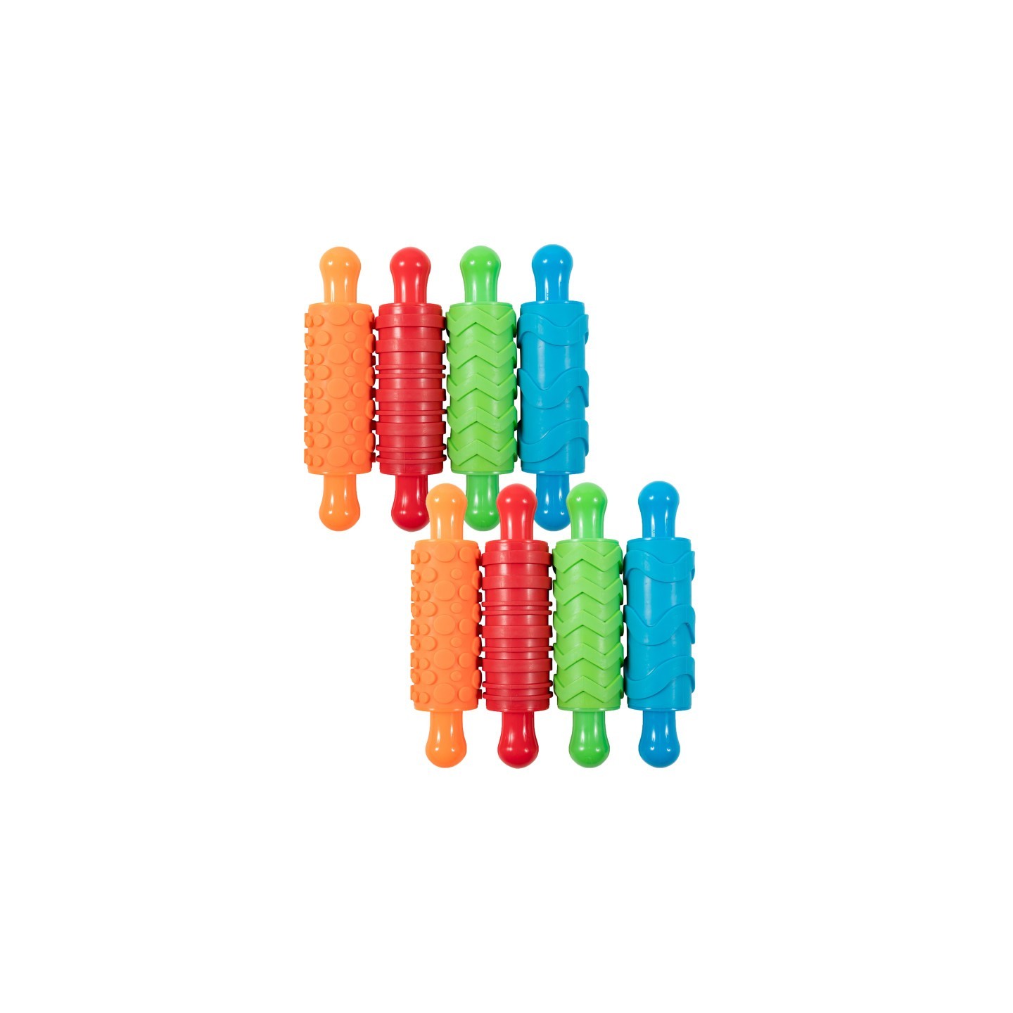 READY 2 LEARN™ Paint and Clay Texture Rollers - 4 Per Set - 2 Sets