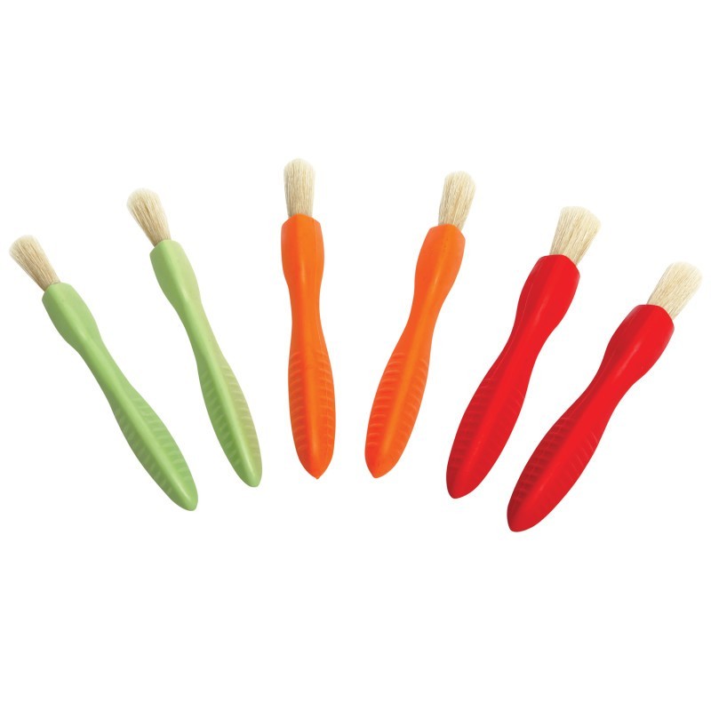 READY 2 LEARN™ Triangle Grip Paint Brushes - 3 Sizes - Set of 6