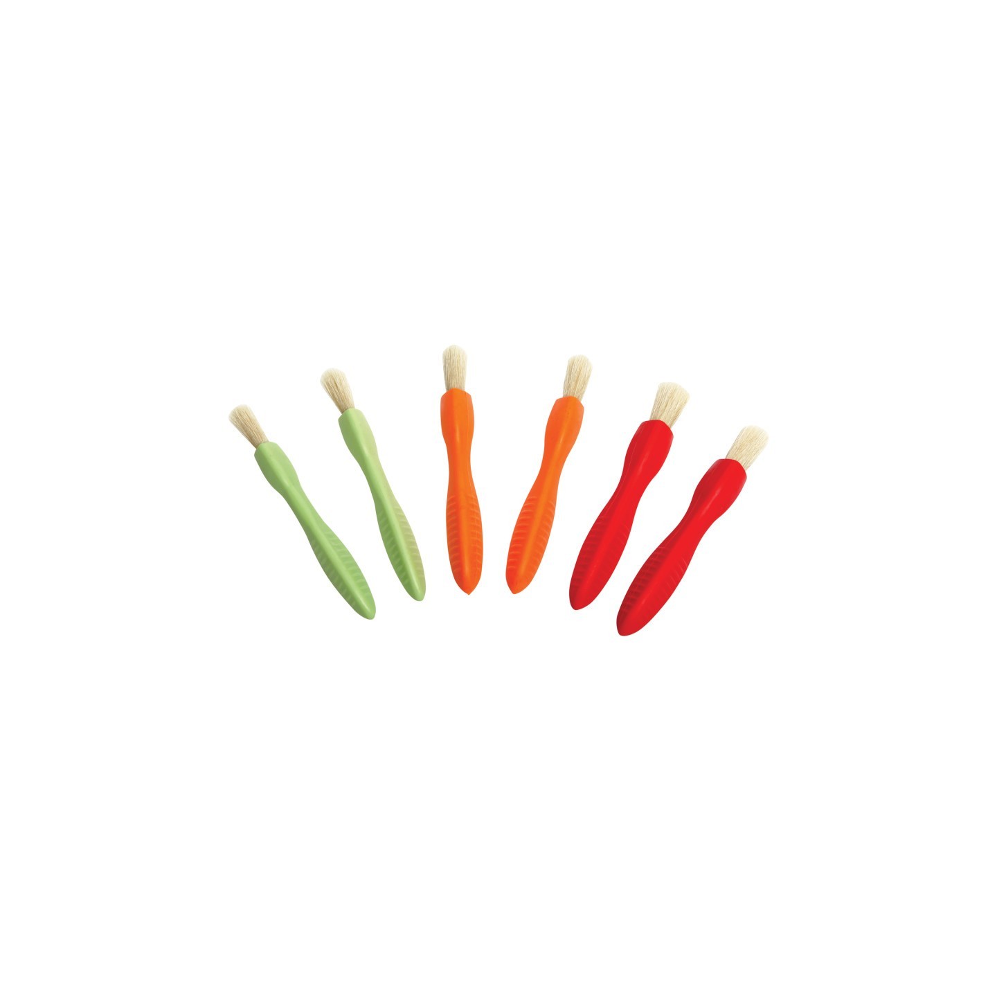 READY 2 LEARN™ Triangle Grip Paint Brushes - 3 Sizes - Set of 6