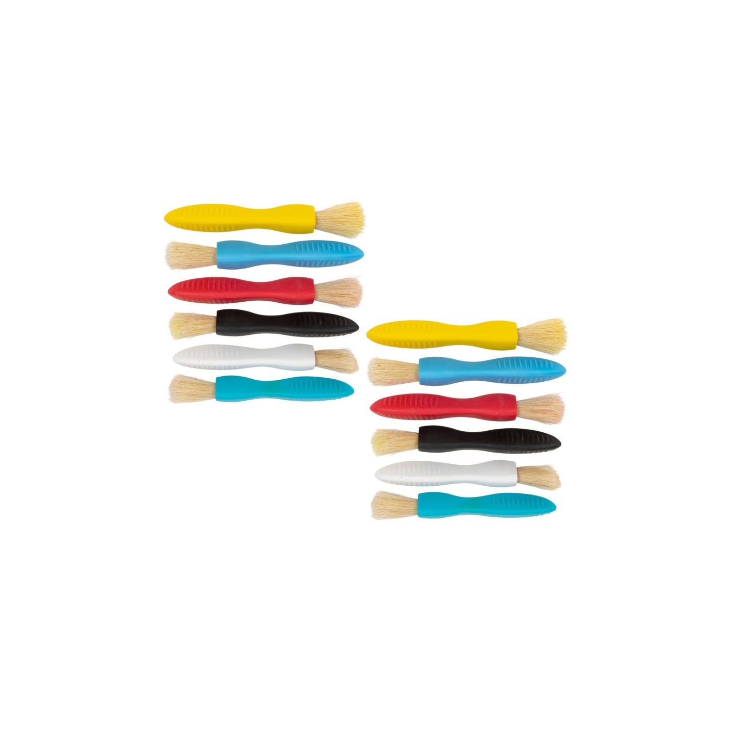 READY 2 LEARN™ Triangle Grip Paint Brushes - 1 Size - 6 Per Set - 2 Sets