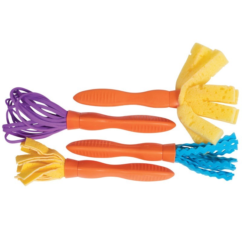 READY 2 LEARN™ Triangle Grip Mini Texture Wands - Set 1 - Set of 4