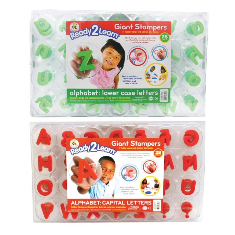 READY 2 LEARN™ Giant Stampers - Alphabet - Uppercase & Lowercase - Set of 56