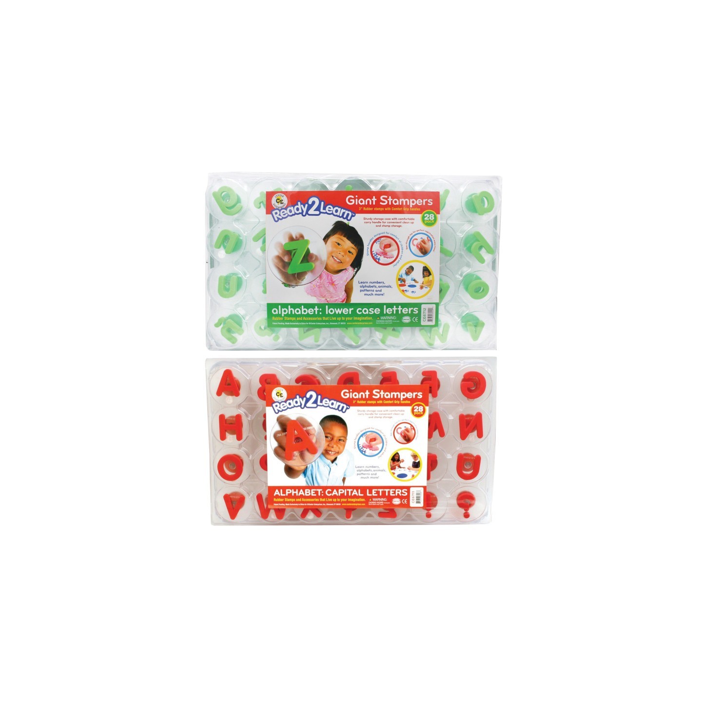 READY 2 LEARN™ Giant Stampers - Alphabet - Uppercase & Lowercase - Set of 56
