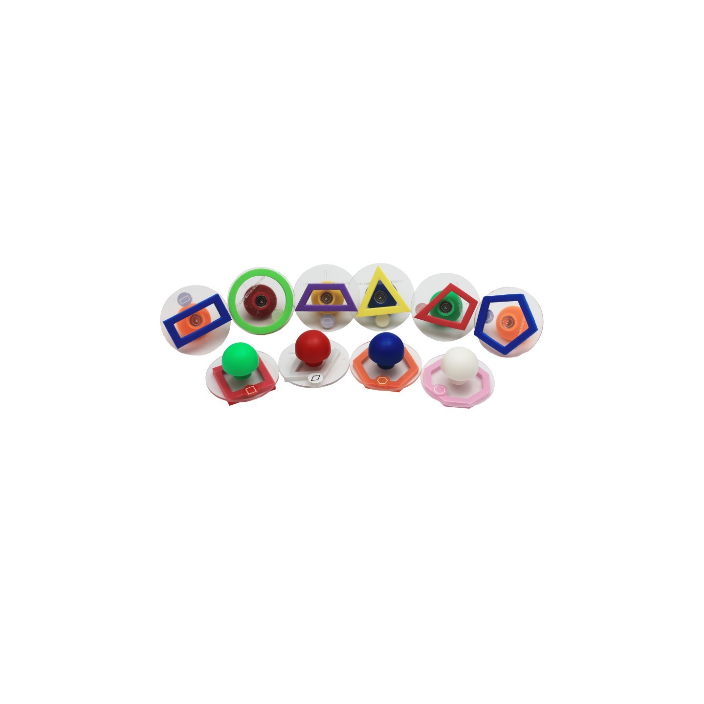 READY 2 LEARN™ Giant Stampers - Geometric Shapes - Outline - Set of 10