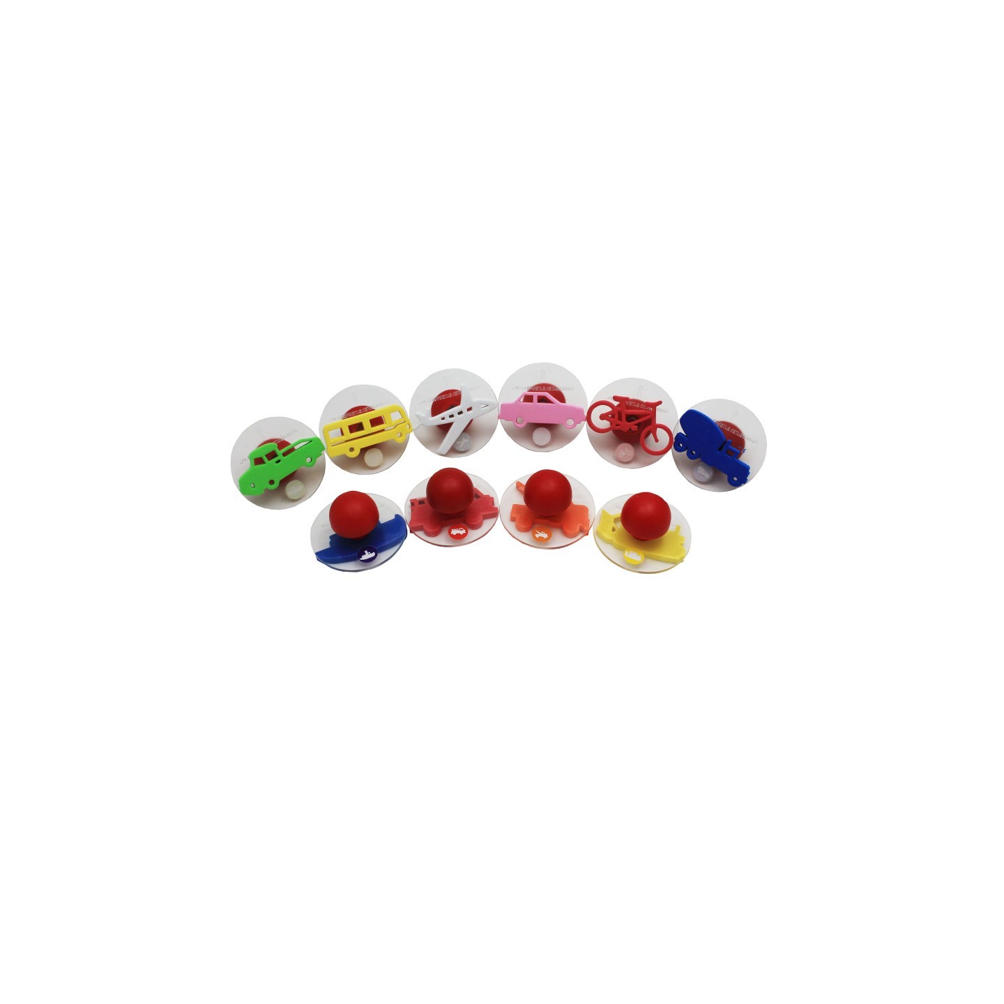 READY 2 LEARN™ Giant Stampers - Transportation Vehicles - Set 1 - Set of 10