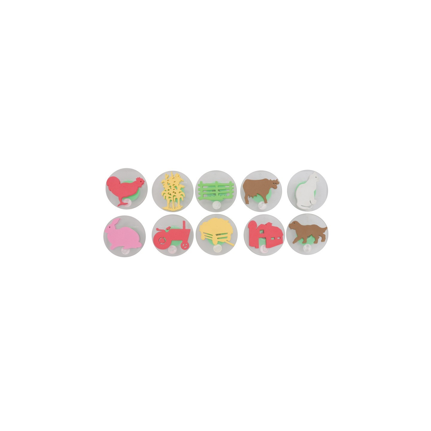 READY 2 LEARN™ Giant Stampers - Farm Adventure - Set of 10