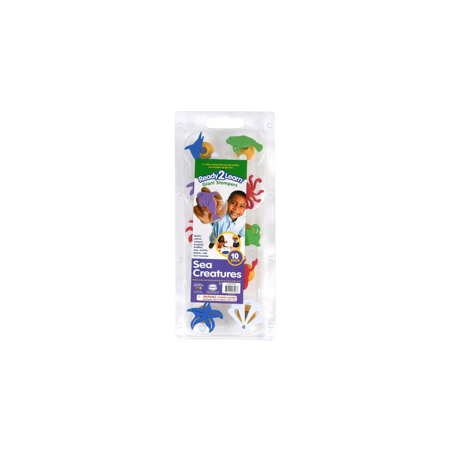 READY 2 LEARN™ Giant Stampers - Sea Creatures - Set of 10