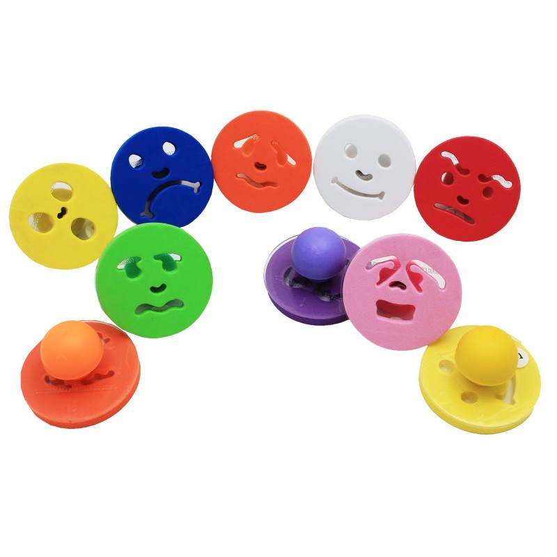 READY 2 LEARN™ Giant Stampers - Feelings - Set of 10