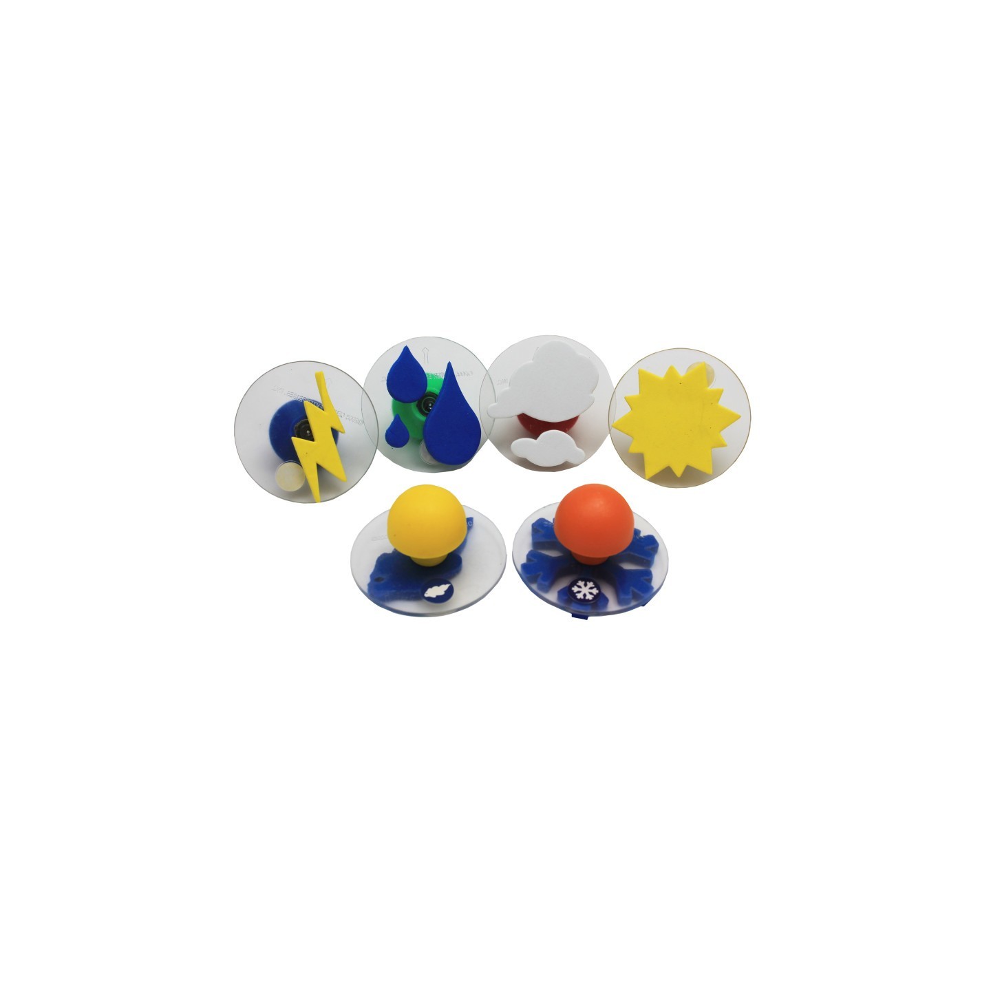 READY 2 LEARN™ Giant Stampers - Weather Patterns - Set of 6
