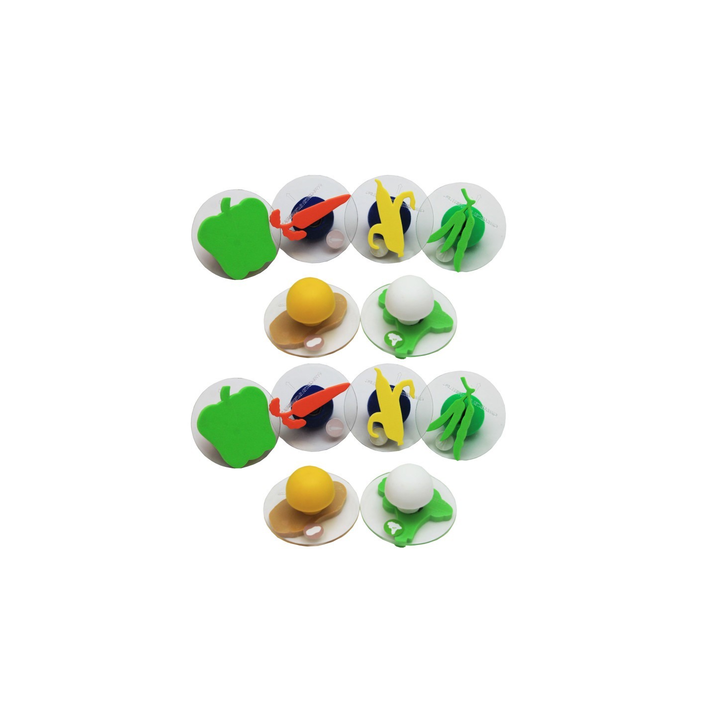 READY 2 LEARN™ Giant Stampers - Vegetables - 6 Per Set - 2 Sets