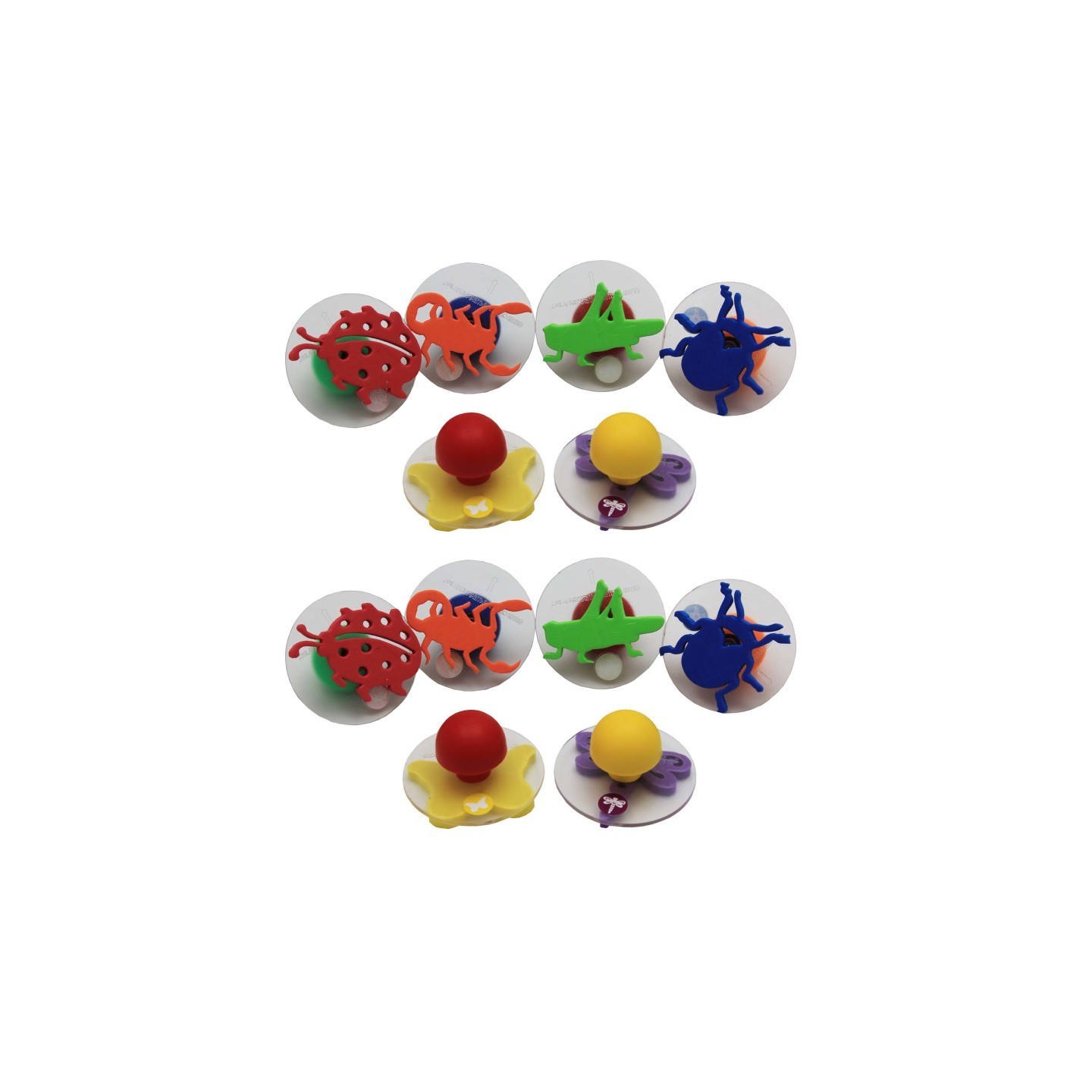READY 2 LEARN™ Giant Stampers - Insects - Set 1 - 6 Per Set - 2 Sets
