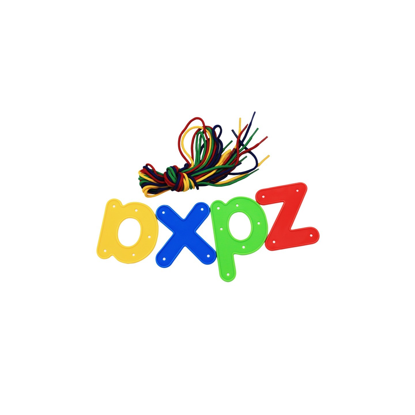 READY 2 LEARN™ Lacing Alphabet - Lowercase - 26 Letters - 8 Laces